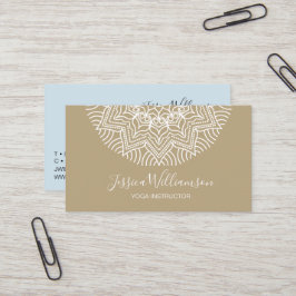 ヨガインストラクターマンダラアーストーン 名刺