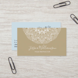 ヨガインストラクターマンダラアーストーン 名刺