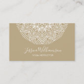 ヨガインストラクターマンダラアーストーン 名刺 (正面)