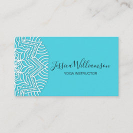 ヨガインストラクターマンダラカスタムーの色 名刺