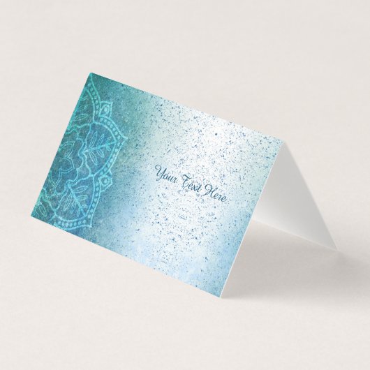 ヨガインストラクターマンダラビジネスカード 名刺 (正面)