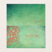 ヨガインストラクターマンダラビジネスカード 名刺 (外部フラット)