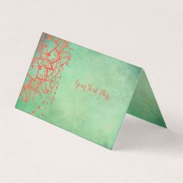 ヨガインストラクターマンダラビジネスカード 名刺