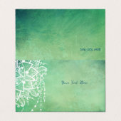 ヨガインストラクターマンダラビジネスカード 名刺 (外部フラット)