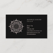 ヨガインストラクターマンダラヨガライフコーチゼン 名刺 (裏面)