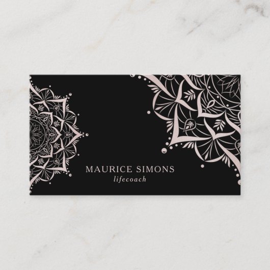 ヨガインストラクターマンダラヨガライフコーチゼン 名刺 (正面)