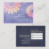 ヨガインストラクターマンダラ10クラスパス ロイヤリティカード (正面/裏面)