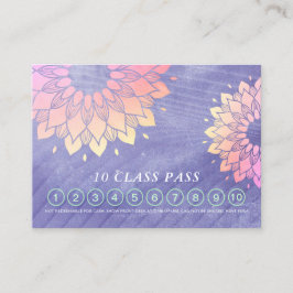 ヨガインストラクターマンダラ10クラスパス ロイヤリティカード