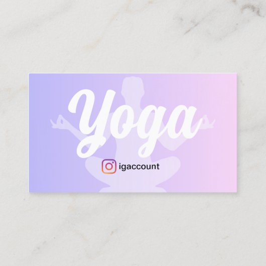 ヨガインストラクターマンダラ 名刺 (裏面)