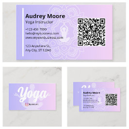 ヨガインストラクターマンダラ 名刺