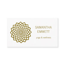 ヨガインストラクターミニマリストマンダラビジネスカード