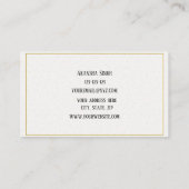 ヨガインストラクターミニマル名刺 名刺 (裏面)