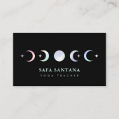 ヨガインストラクタームーン相ホログラフィック 名刺 (正面)