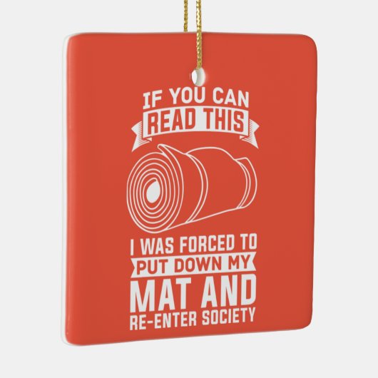 ヨガインストラクターヨギ禅 セラミックオーナメント (右)