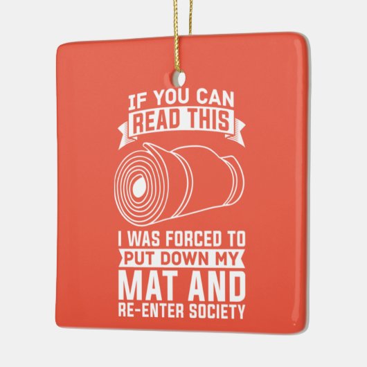 ヨガインストラクターヨギ禅 セラミックオーナメント (左)