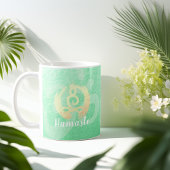 ヨガインストラクターライフコーチ瞑想ポーズゼンOM コーヒーマグカップ