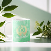 ヨガインストラクターライフコーチ瞑想ポーズゼンOM コーヒーマグカップ