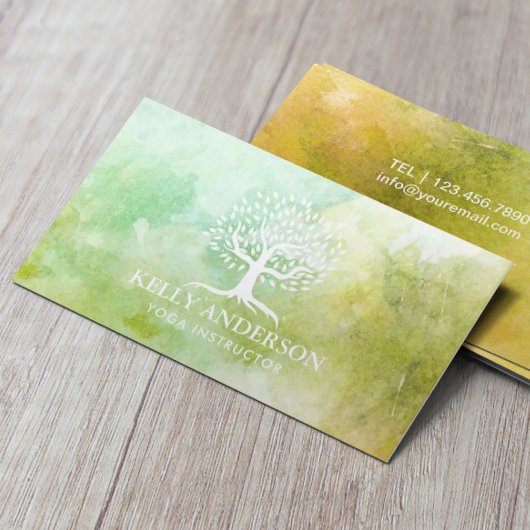ヨガインストラクターライフツリー春水彩 名刺