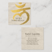 ヨガインストラクタールートチャクラムラダラマントララム スクエア名刺 (正面/裏面)