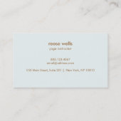 ヨガインストラクターロータスアンドオムシンボル 名刺 (裏面)