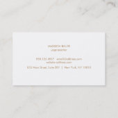 ヨガインストラクターロータスカスタマーロイヤリティ6パンチ ロイヤリティカード (裏面)