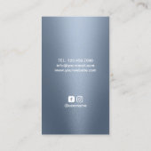 ヨガインストラクターロータスフラワー金ゴールド三角形 名刺 (裏面)