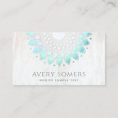 ヨガインストラクターロータスフラワー 名刺 (正面)