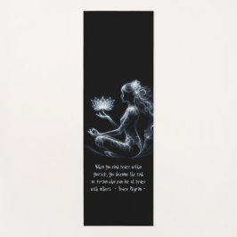 ヨガインストラクターロータスメディテーションポーズミ白熱［赤熱］光を放つスト ヨガマット