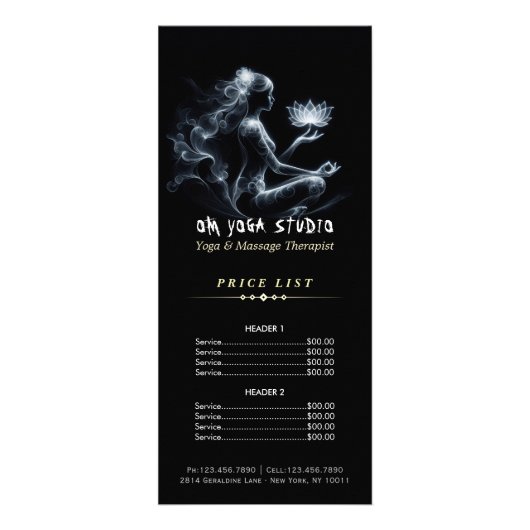 ヨガインストラクターロータスメディテーションポーズミ白熱［赤熱］光を放つスト ラックカード (正面)