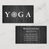 ヨガインストラクターヴィンテージスタイルウォデン 名刺 (正面/裏面)