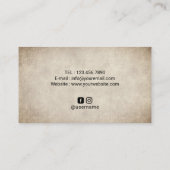 ヨガインストラクターヴィンテージツリーウェルネススパ 名刺 (裏面)