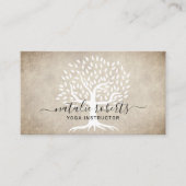 ヨガインストラクターヴィンテージツリーウェルネススパ 名刺 (正面)