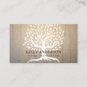 ヨガインストラクターヴィンテージツリーエレガントセラピー 名刺 (正面)