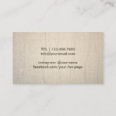 ヨガインストラクターヴィンテージツリーエレガントセラピー 名刺 (裏面)