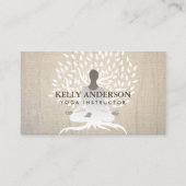 ヨガインストラクターヴィンテージツリーエレガントセラピー 名刺 (正面)