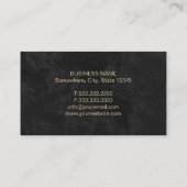 ヨガインストラクターヴィンテージ金ゴールドマンダラ&オムサイン 名刺 (裏面)