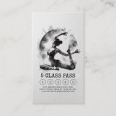 ヨガインストラクター一本足キングポーズ5クラスパス ロイヤリティカード (正面)