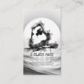 ヨガインストラクター一本足キングポーズ5クラスパス ロイヤリティカード (正面)