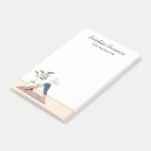 ヨガインストラクター下向き犬ヨギーニ女性 ポストイット (アングル)