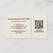 ヨガインストラクター事業 | 落ち着いたブラウンマンダラ 名刺 (正面)