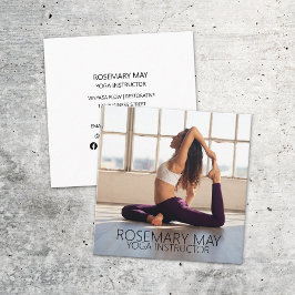 ヨガインストラクター健康フィットネスパーソナルトレーナー スクエア名刺