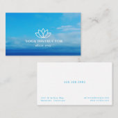 ヨガインストラクター先生ブルースカイゼン 名刺 (正面/裏面)