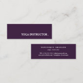 ヨガインストラクター先生 スキニー名刺 (正面/裏面)