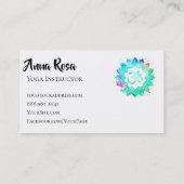 *~*ヨガインストラクター先生OMオウムロータスマンダラ 名刺 (裏面)