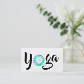 *~*ヨガインストラクター先生OMオウムロータスマンダラ 名刺 (スタンド正面)