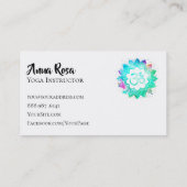 *~*ヨガインストラクター先生OMオウムロータスマンダラ 名刺 (裏面)