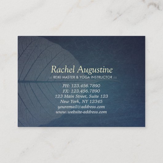 ヨガインストラクター割引クーポンロイヤリティボディリーフ 割引カード (裏面)