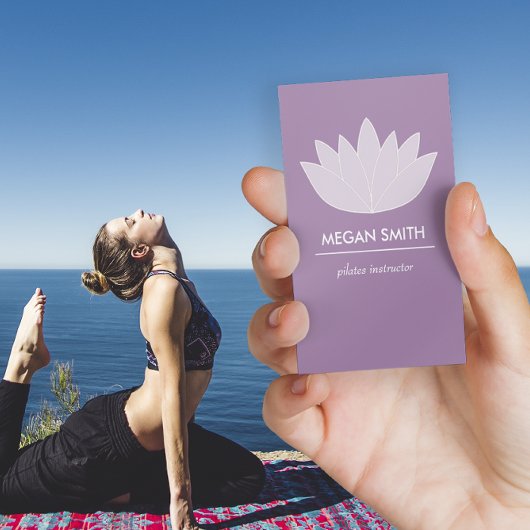 ヨガインストラクター名刺ピラティスインストラクター 名刺