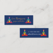 ヨガインストラクター名刺 スキニー名刺 (正面/裏面)