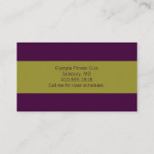 ヨガインストラクター名刺 名刺 (裏面)